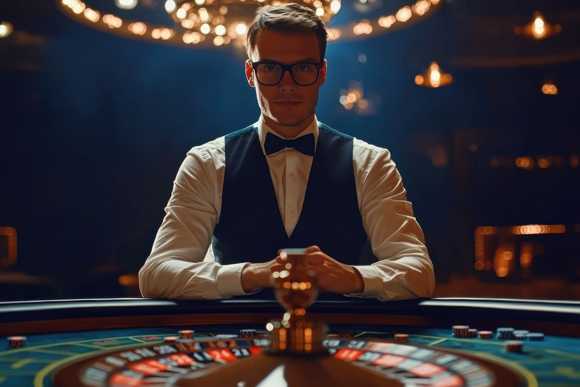 Live dealer baccarat table at Pretty Gaming studio
